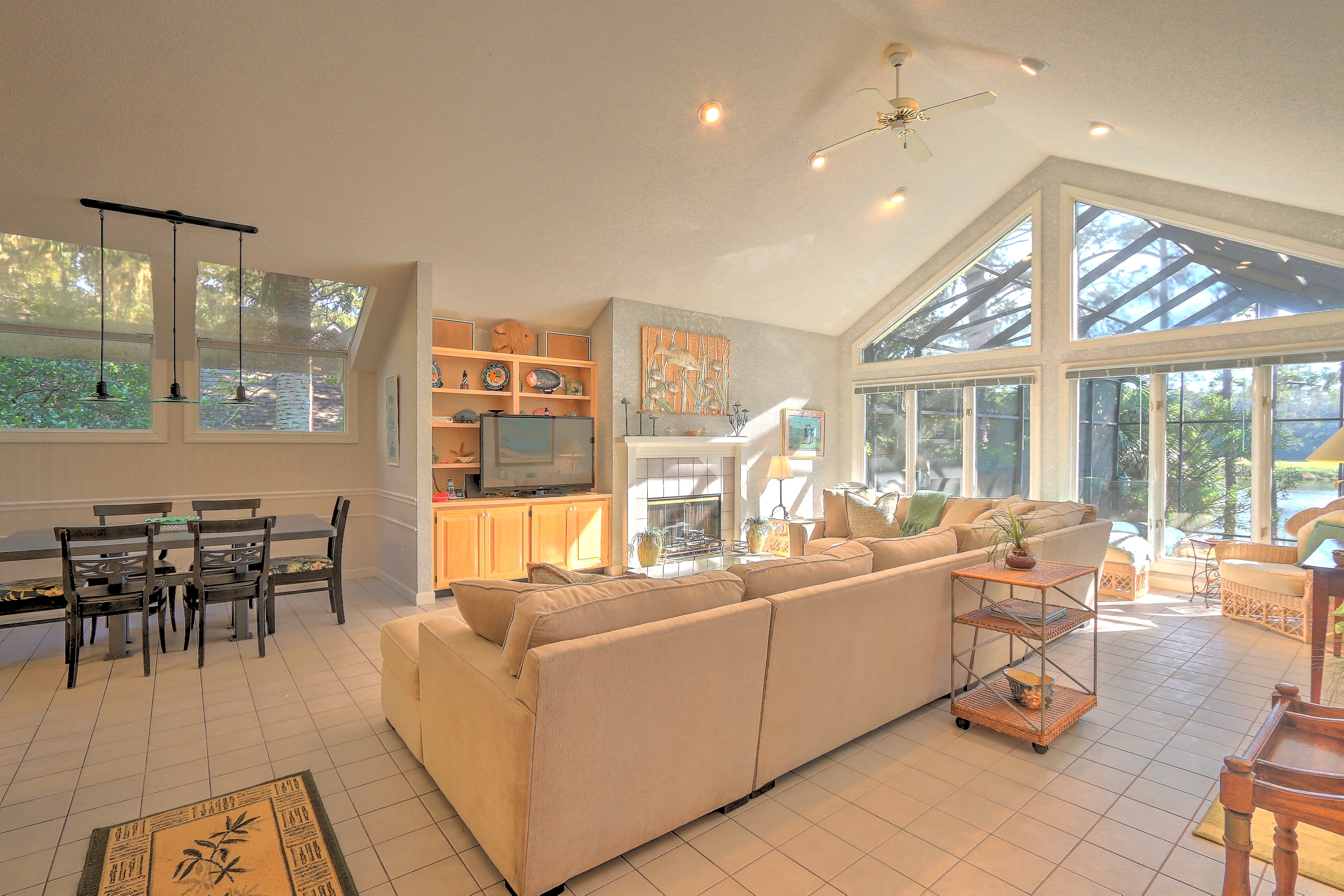 Main Living Room with Flat Screen TV