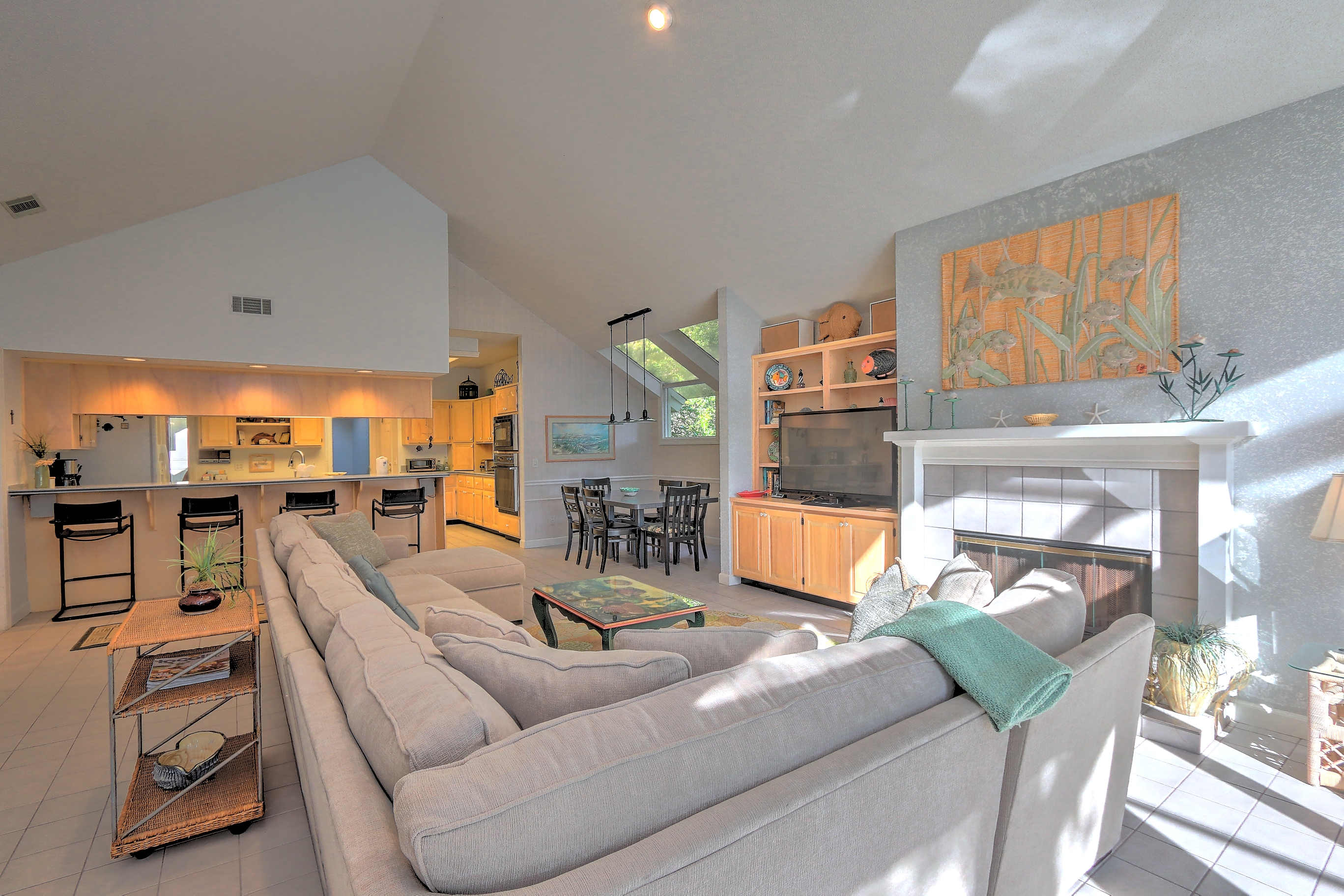 Main Living Room with Flat Screen TV