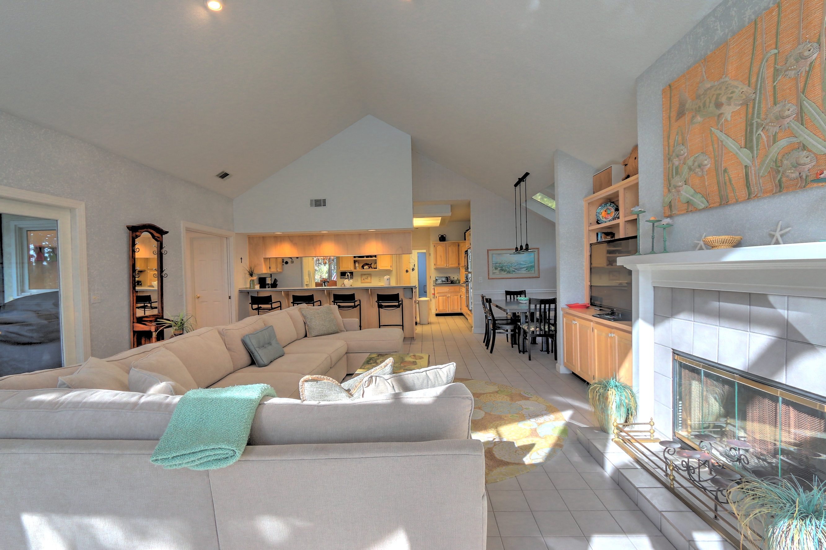 Main Living Room with Flat Screen TV