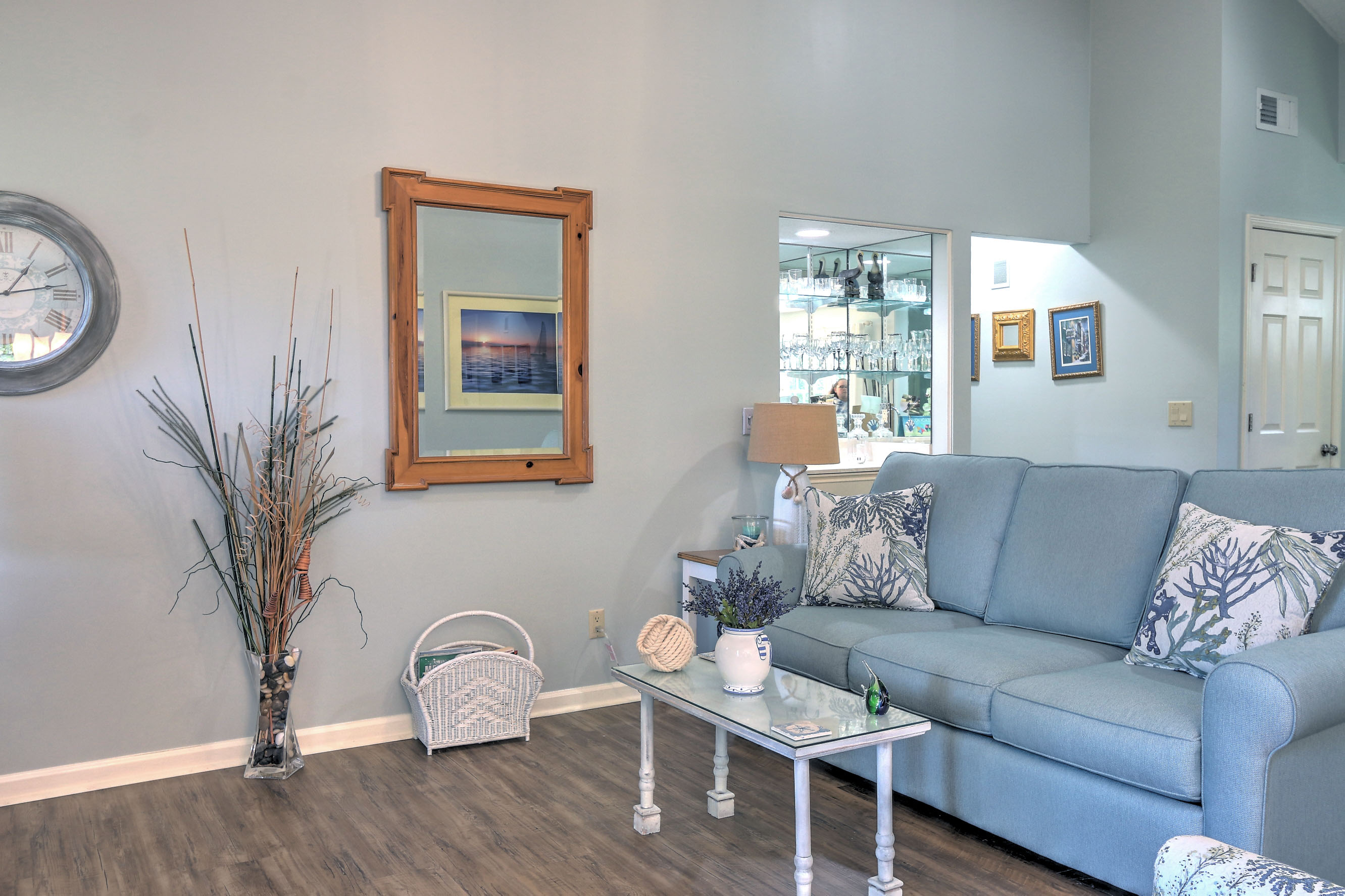 Living Room with Flat Screen TV