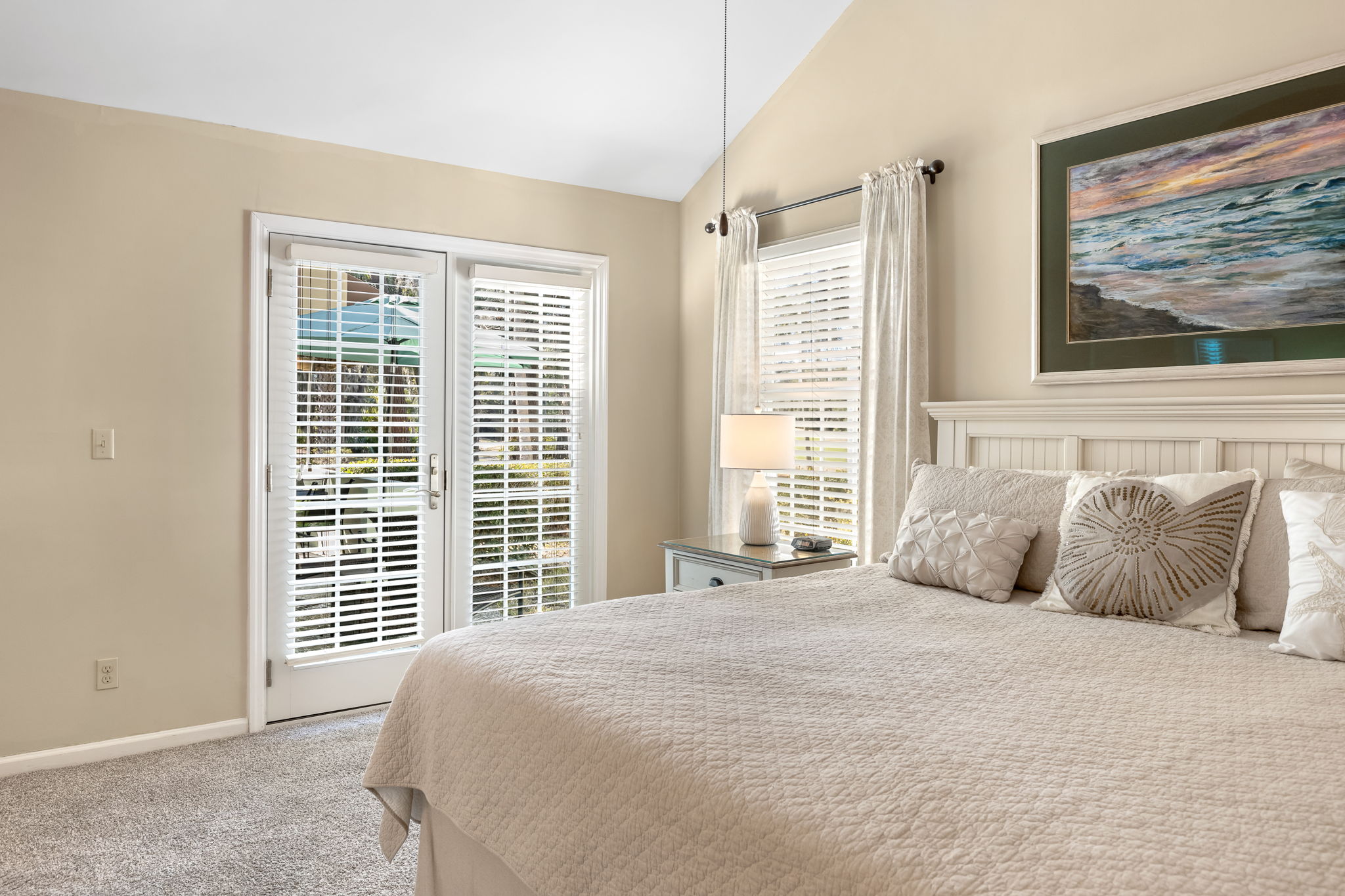 Master with King Bed, Private Bath, and Flat Screen TV