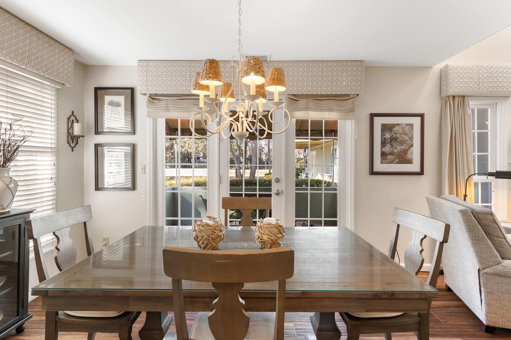 Dining Room with Access to Private Back Patio