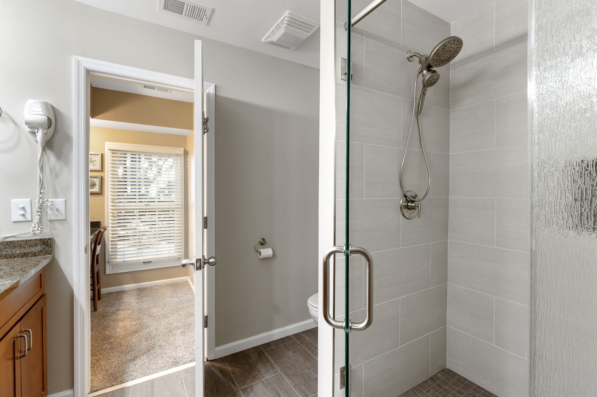 Master Bathroom with New Walk-In Shower (Jan. 2025)