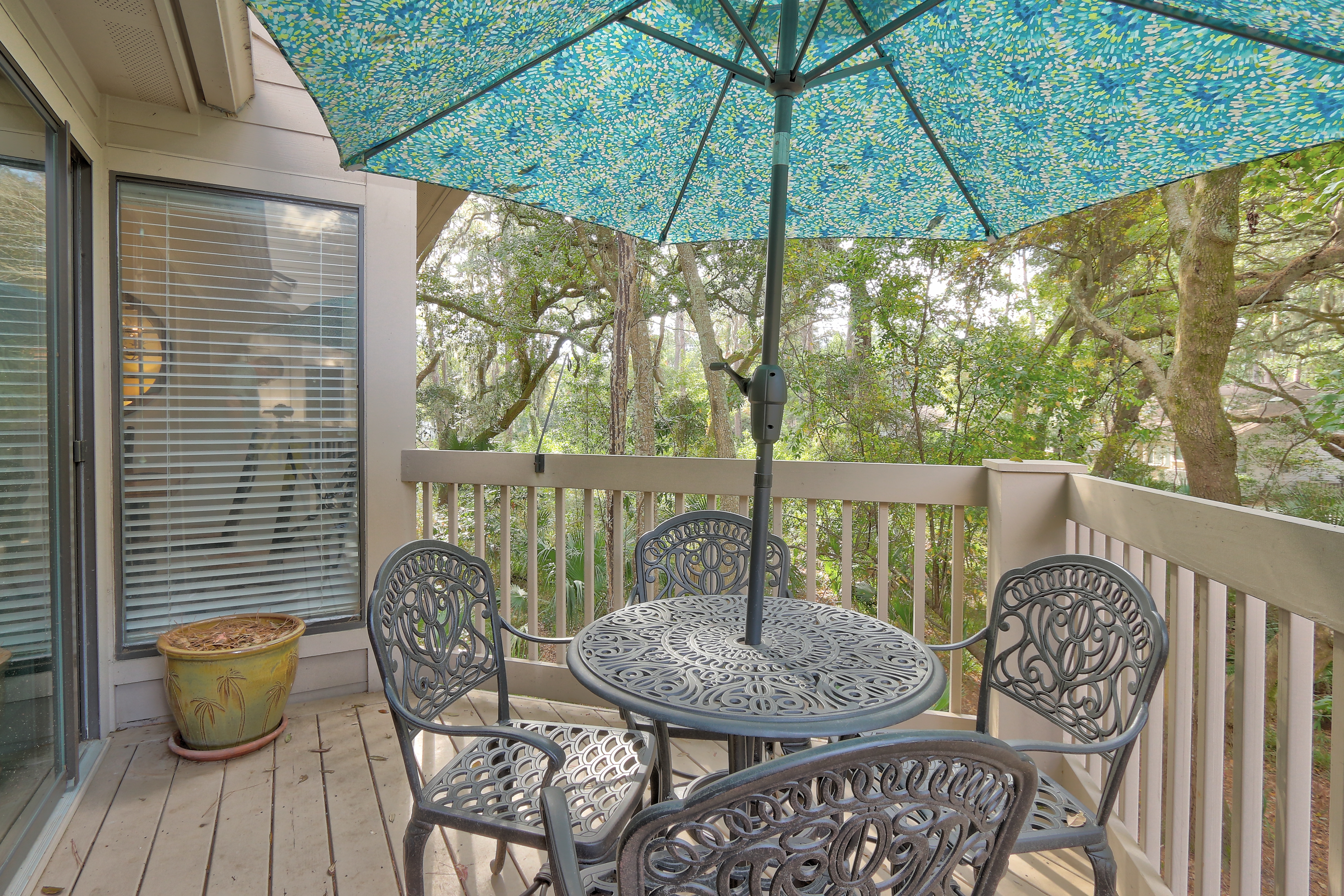 Private Balcony with Lagoon View