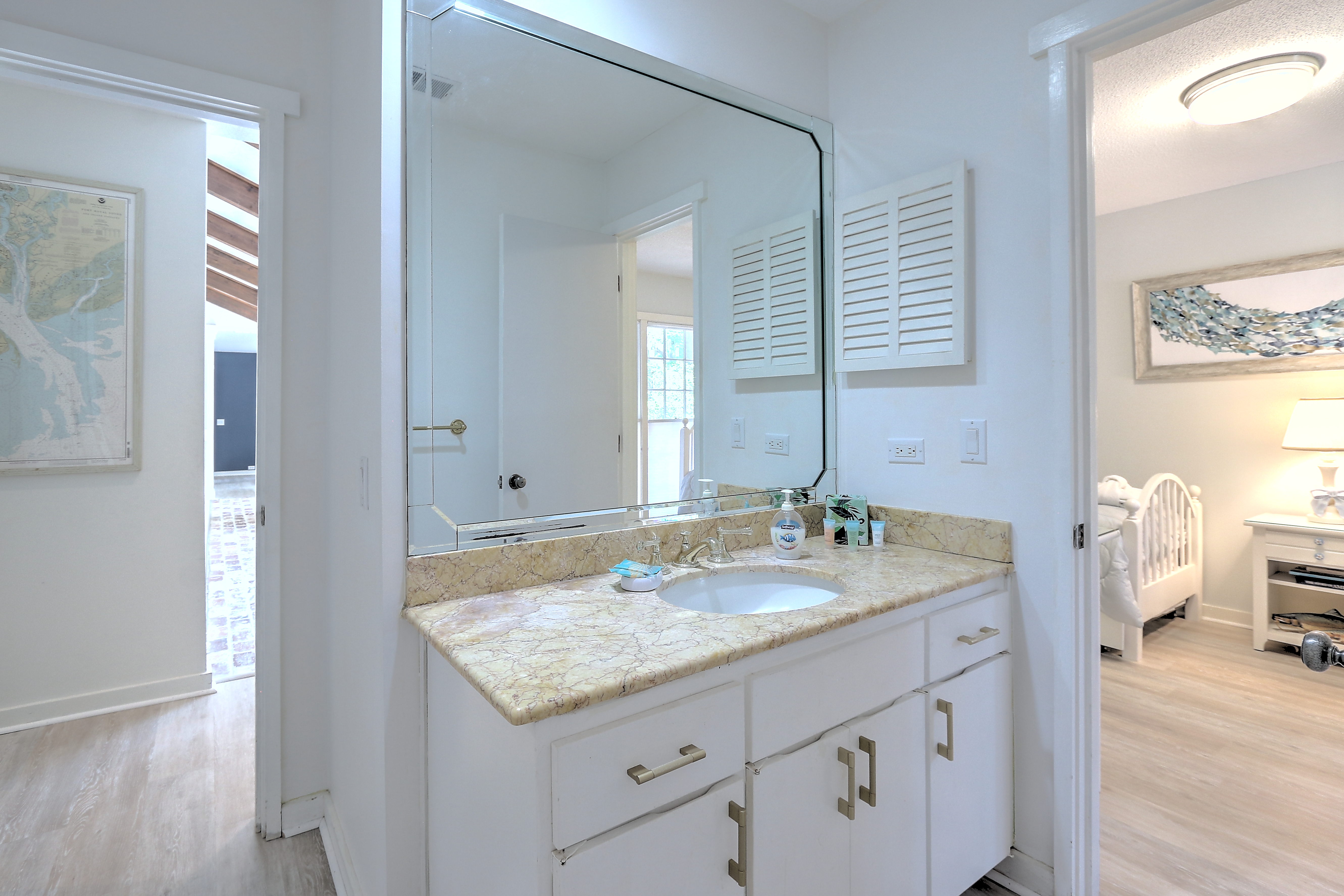 Bedroom 2 and 3 Shared Bath with Walk-In Shower