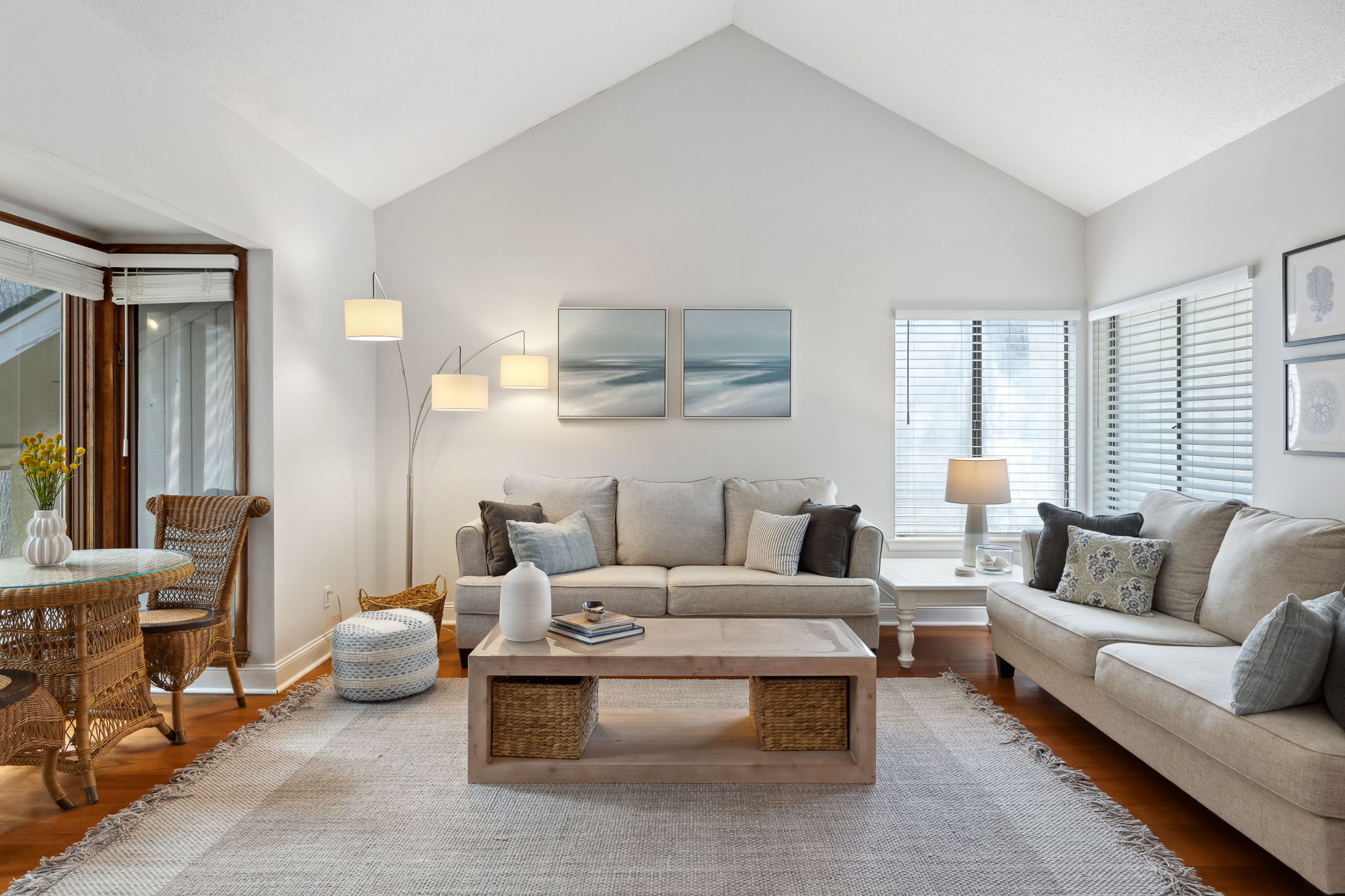 Living Room with Flat Screen TV