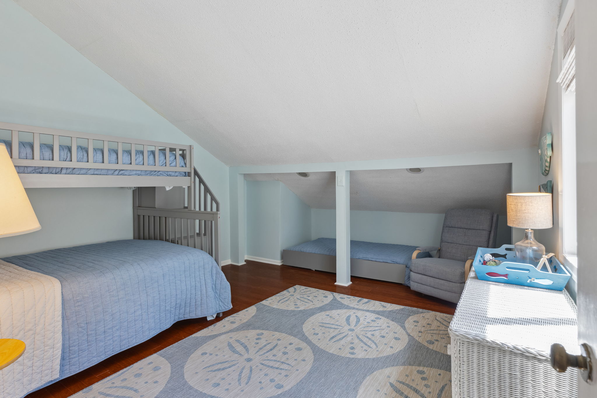 Bedroom 5 with Twin and Twin over Full Bunk