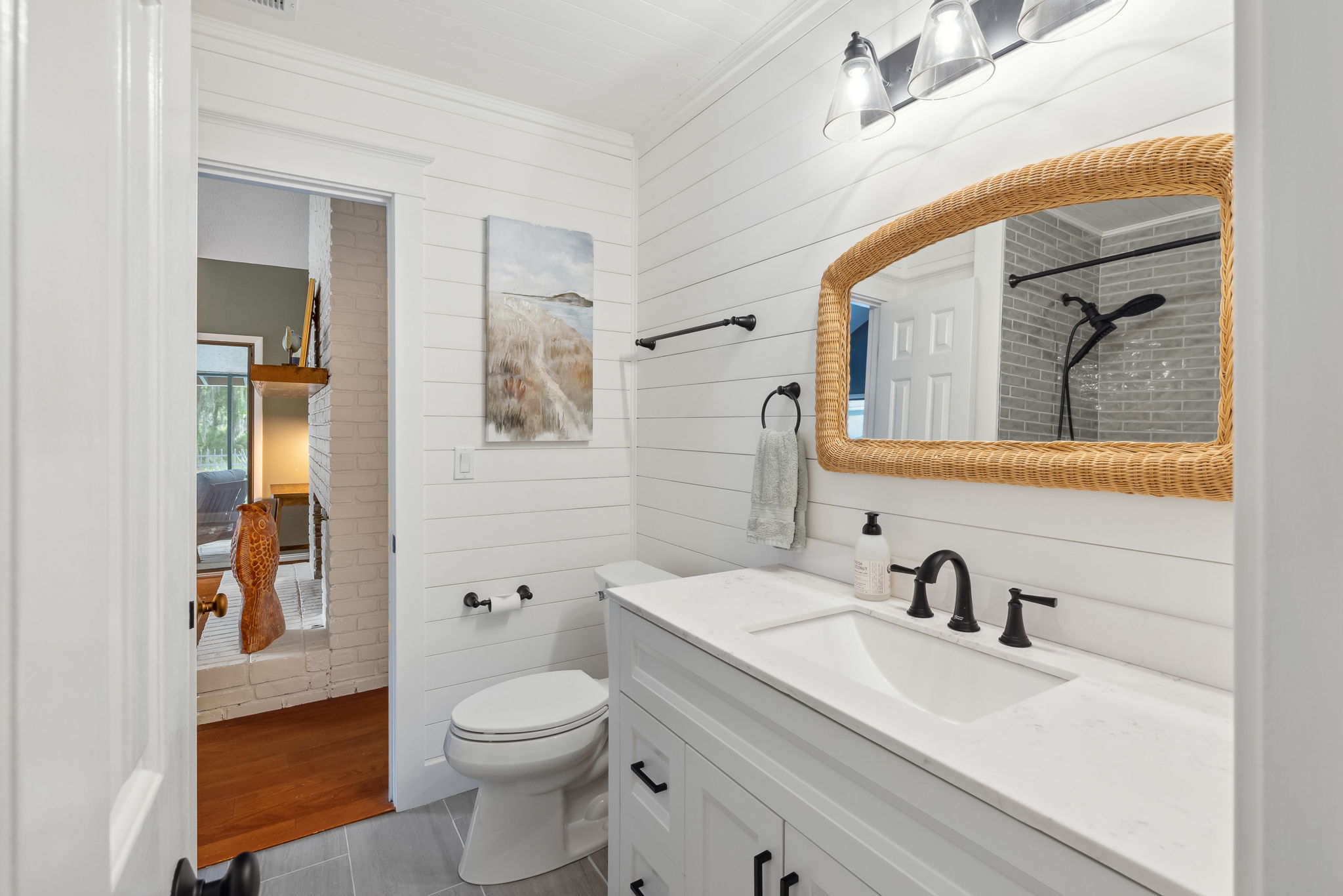 Bathroom 2 Shared with Bedroom 3 and Den