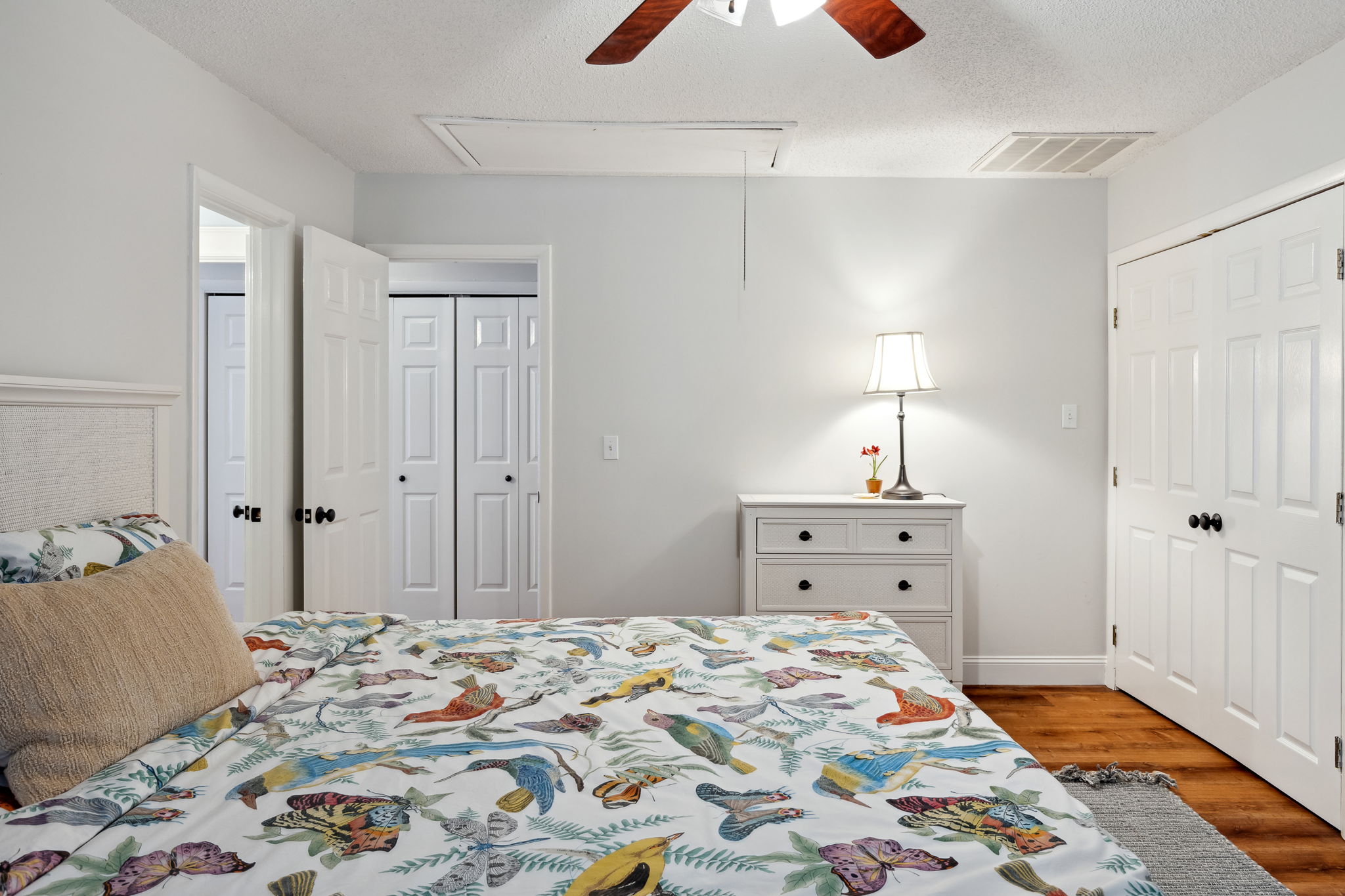Master Bedroom with King Bed and Flat Screen TV