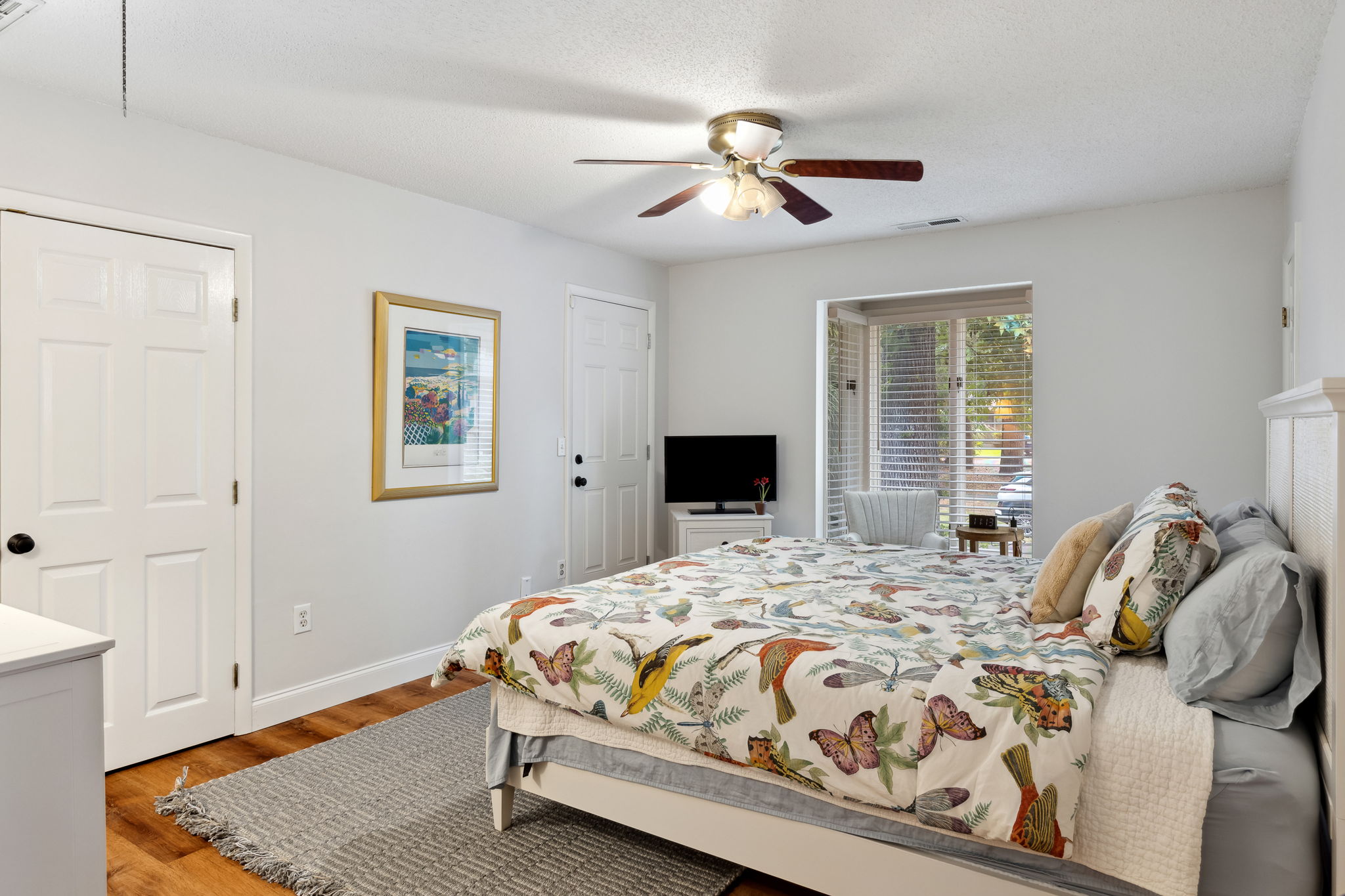 Master Bedroom with King Bed and Flat Screen TV