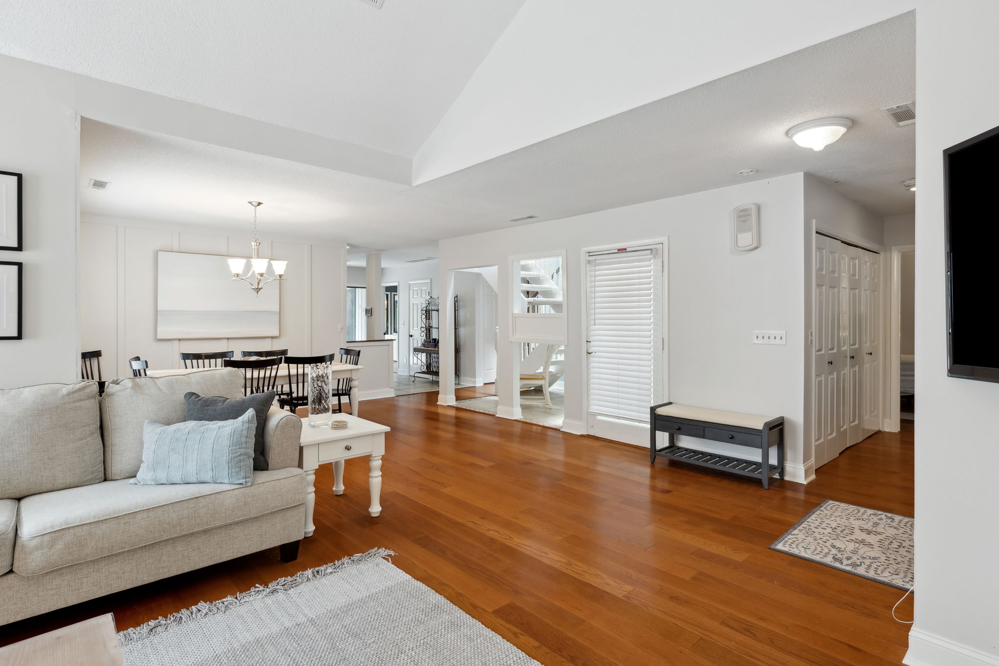 Living Room with Flat Screen TV
