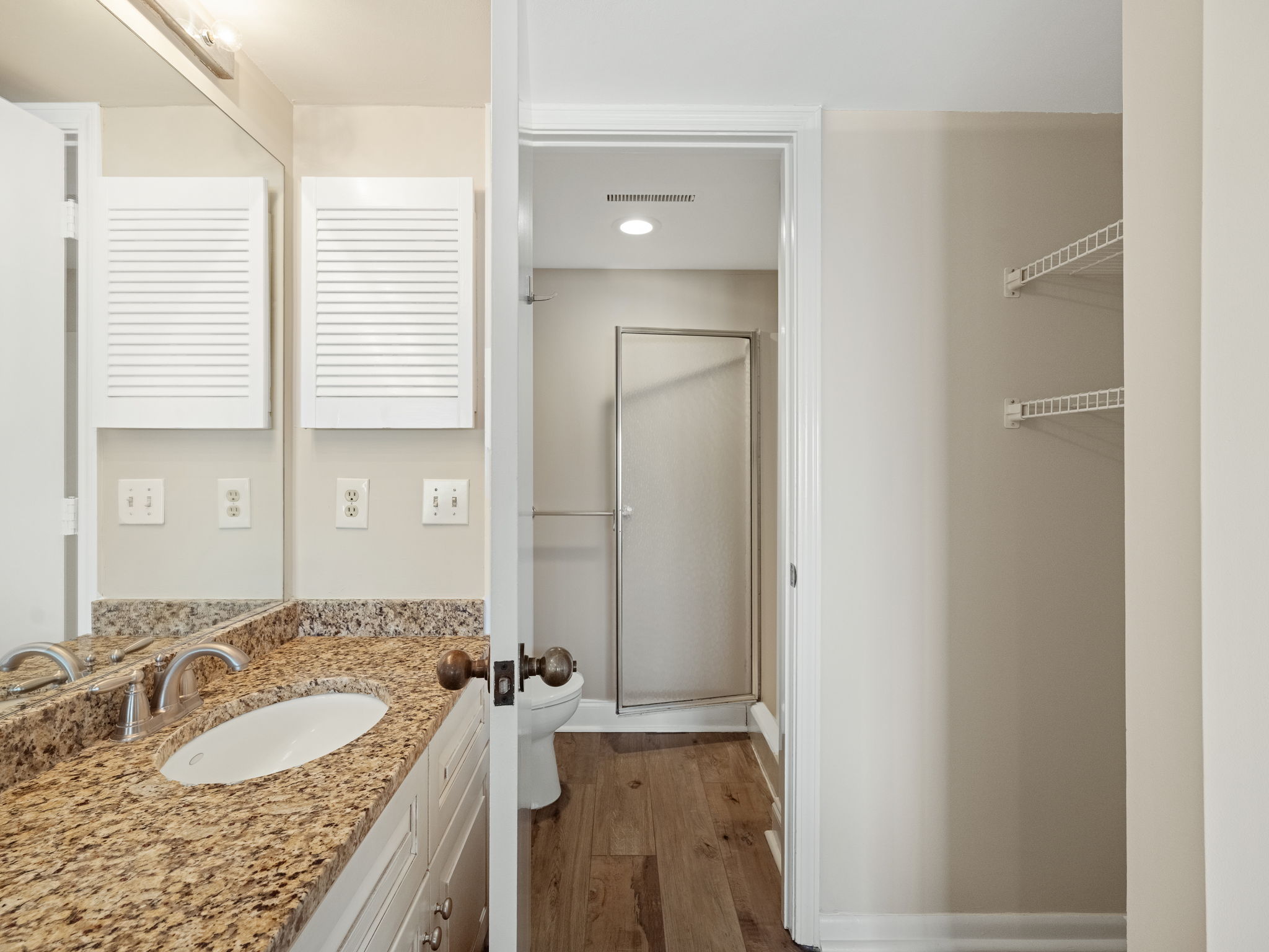 Bedroom 2 Bathroom with Tub and Walk-In Shower