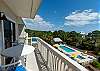 Private balcony looking over the pool