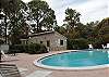 TROPICAL SETTING LAGOON SYTLE POOL , WITH POOL BATHROOMS