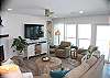 Ample seating in the living area