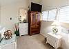 Loft bedroom queen size bed
