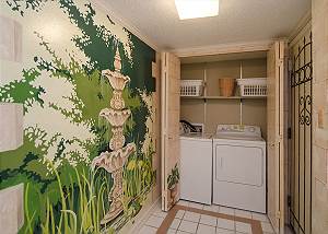 Washer & Dryer inside unit for guests convenience