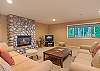 Enjoy the family room with a propane fireplace.