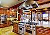 A chefs paradise. Full gourmet kitchen with gas stove.