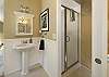 Bathroom with standup shower
