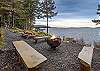 Enjoy the picnic table and fireplace near the water. 

**Fireplace not for guest use May-September during County Fire bans. 