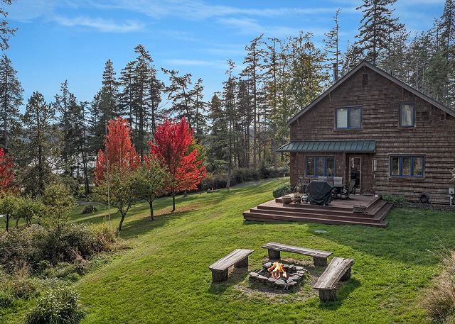 Enjoy this comfortable cabin-style home on San Juan Island