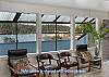 Spacious common area with harbor view