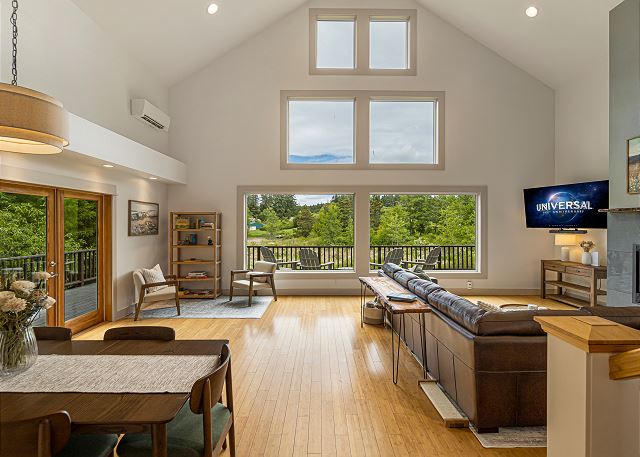 Open concept living space with ample natural light. 
