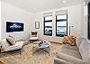 Waterview and Smart TV are available in this luxurious third-floor penthouse. 
