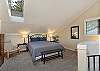 Bedroom #1: Loft queen bed with en suite 3/4 bathroom
