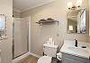 Bathroom #1: Loft en suite 3/4 bathroom 