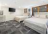 Two queen beds with Smart TV