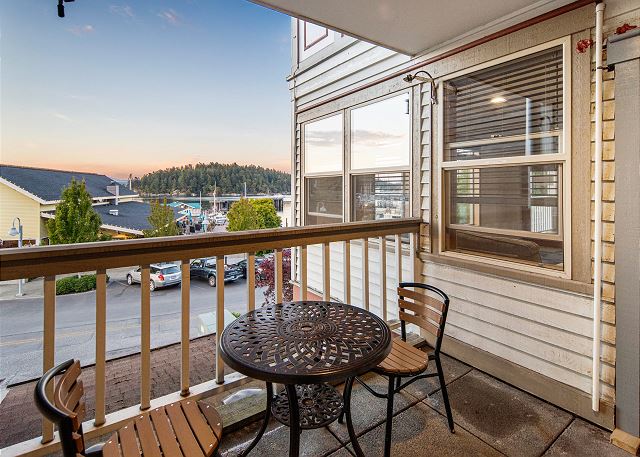 Enjoy the relaxing private deck 