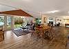 Newly renovated living room with open concept 
