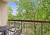 Private Balcony with River View from your Pigeon Forge Condo