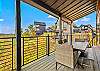 Large Deck off entry level dining room with plenty of seating with relaxing mountain views