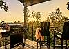 Main level balcony with grill