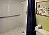 Full Bathroom with walk-in shower, Towels Provided