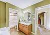 Primary Bedroom with King Bed, Private Bathroom, Cable TV and Wifi