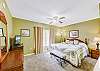 Primary Bedroom with King Bed, Private Bathroom, Cable TV and Wifi

