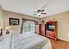 Primary Bedroom with King Bed, Private Bathroom, Cable TV and Wifi