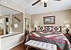 Primary Bedroom with King Bed, Private Bathroom, Cable TV and Wifi