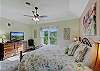 Primary Bedroom with King Bed, Private Bathroom, Cable TV and Wifi