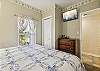 Primary Bedroom with King Bed, Private Bathroom, Cable TV and Wifi