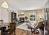 Spacious Living Room with Gas Fireplace, Sleeper Sofa and SMART TV with Cable & WIFI throughout vacation rental