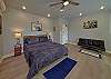 Spacious one-room studio condo with a king bed, tv, microwave, coffee maker and small refrigerator