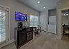 Spacious one room studio condo with king bed, tv, coffee maker, refrigerator and microwave 