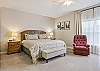 Primary Bedroom with King Bed, Private Bathroom, Cable TV and Wifi