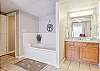 Primary Bedroom with King Bed, Private Bathroom, Cable TV and Wifi