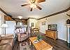Spacious Living Room with Gas Fireplace, Sleeper Sofa and SMART TV with Cable & WIFI throughout vacation rental